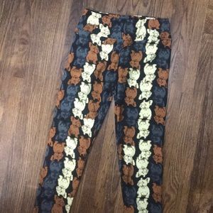 NWOT LuLaRoe French Bulldog leggings